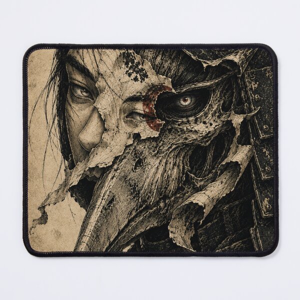 Item preview, Torn Raven Samurai Portrait designed and sold by MouradStudio.