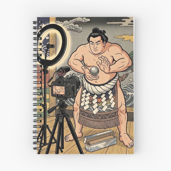 Item preview, Ukiyo-e Sumo Wrestler Making a YouTube Foil Ball designed and sold by japaneseries.