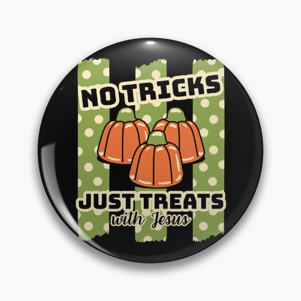 Item preview, Vintage Retro Halloween Funny Christian No Tricks Just Treats with Jesus Candy Pumpkins Spooky Season  designed and sold by Forevermore.