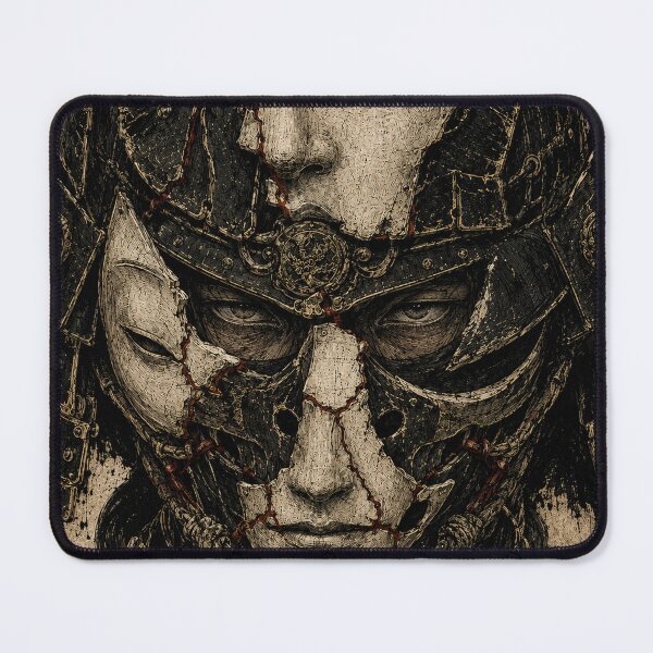Item preview, Three Cracked Samurai Masks designed and sold by MouradStudio.