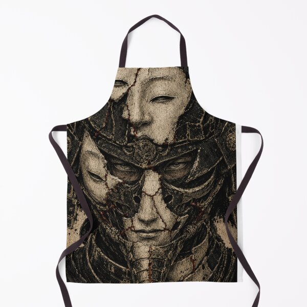 Item preview, Three Cracked Samurai Masks designed and sold by MouradStudio.