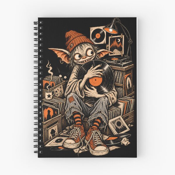 Item preview, Spooky Goblin DJ Vinyl Record Halloween Vintage Music designed and sold by Zizo-DR44.
