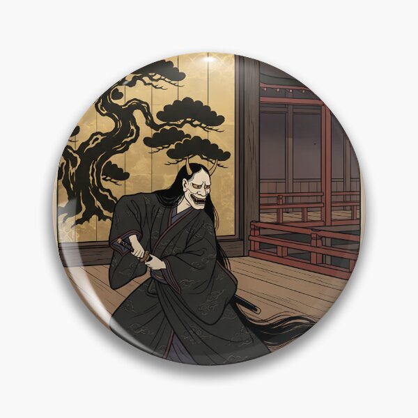 Item preview, Hannya Mask Assassin Warrior Noh Stage Ukiyo-e designed and sold by TokyoUkiyoHouse.
