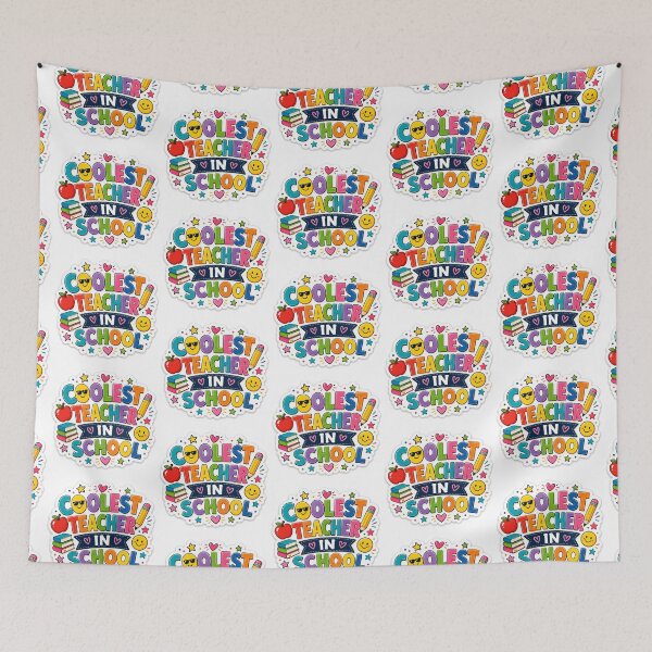 Item preview, coolest teacher in school  designed and sold by OCD_JESSICA.