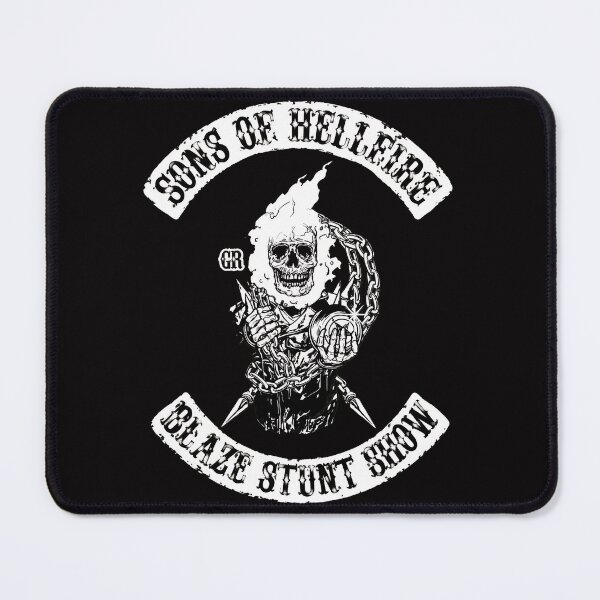Item preview, Sons of Hellfire Blaze Stunt Show Flaming Skull Pentagram designed and sold by Lagoart.