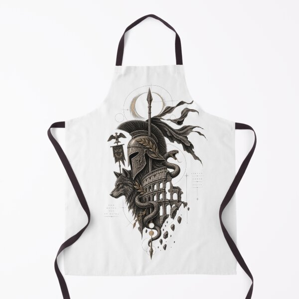 Item preview, Virtus Aeterna — Roman Wolf & Serpent Dark Classical Art designed and sold by anitant.