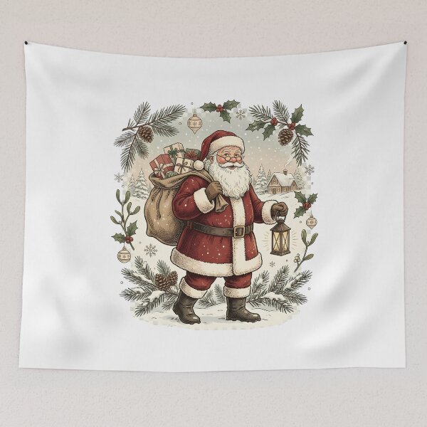 Item preview, Vintage Santa Claus Classic Christmas Illustration designed and sold by VibranPalette.
