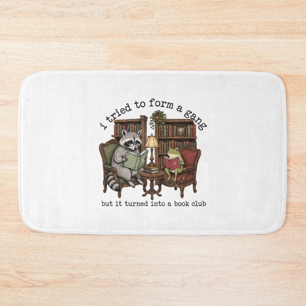 Item preview, I Tried To Form A Gang But It Turned Into A Book Club Raccoon Frog Vintage designed and sold by DYALEEZ-XCR.