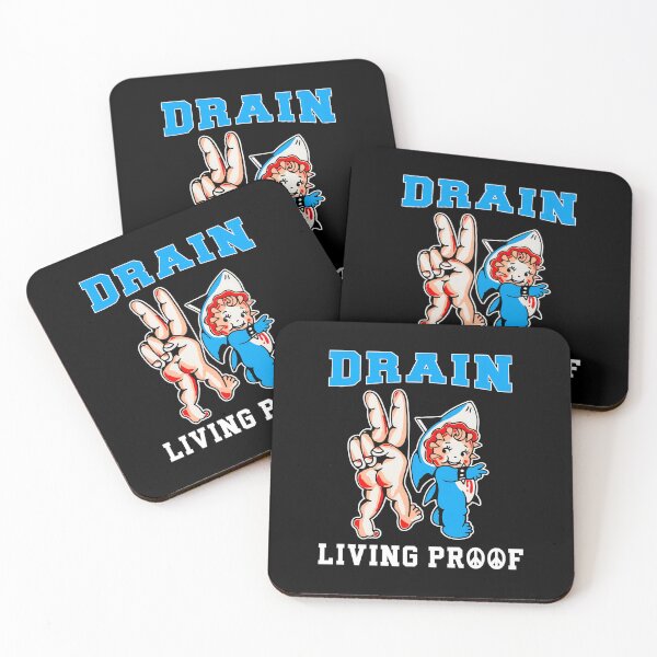 Artikelvorschau, Drain Living Proof Peace Sign Shark Baby Art entworfen und verkauft von Bloowardi.