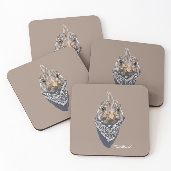 Item preview, Cool Chicken in Paisley Bandana - Funny Rooster Art designed and sold by artworkathome.