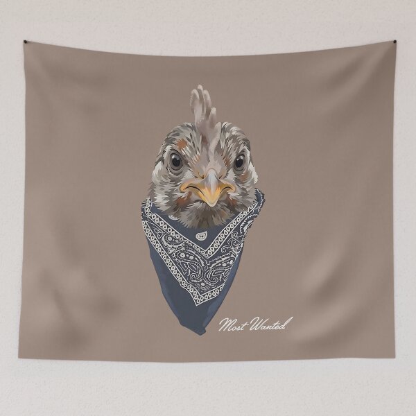 Item preview, Cool Chicken in Paisley Bandana - Funny Rooster Art designed and sold by artworkathome.