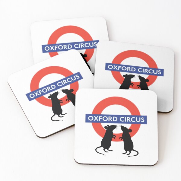 Item preview, Oxford Circus Fighting Mice London Underground Boxing designed and sold by seekingclarity.