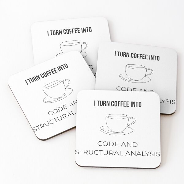 Item preview, Coffee Code And Structural Analysis Typography designed and sold by Ashley8049.