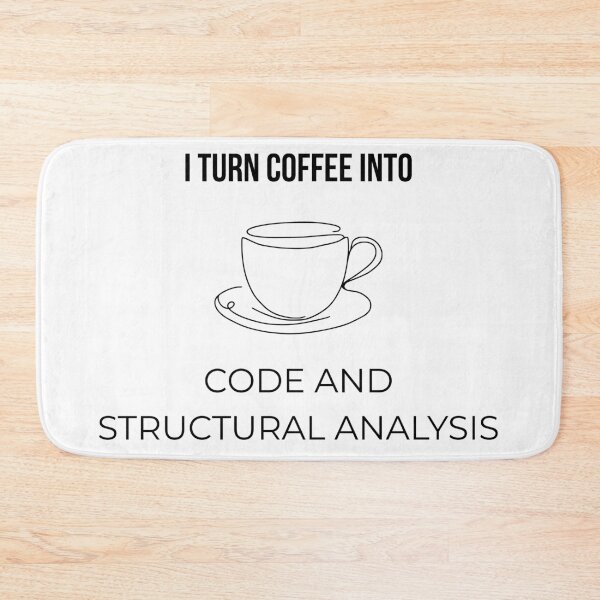 Item preview, Coffee Code And Structural Analysis Typography designed and sold by Ashley8049.