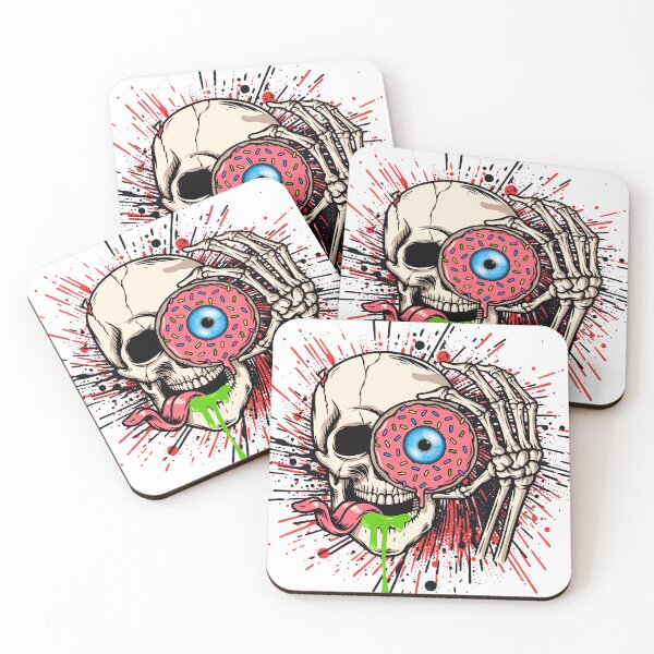 Item preview, Creepy Eyeball Donut Skull Shirt Funny Halloween Edgy Gift designed and sold by E20STUDIO.