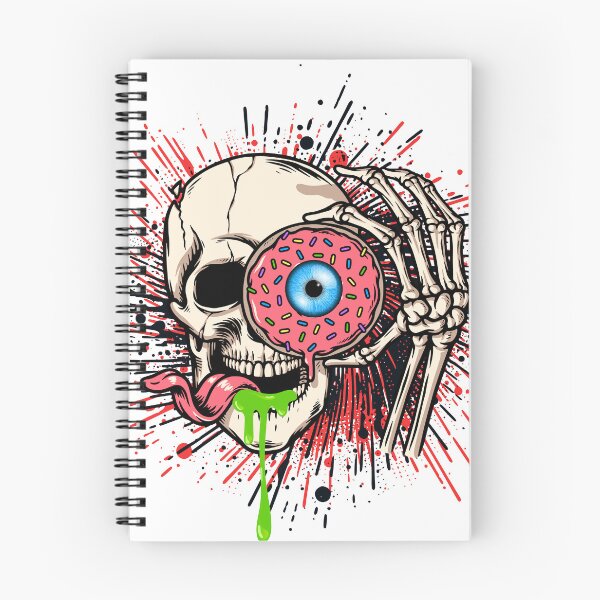 Item preview, Creepy Eyeball Donut Skull Shirt Funny Halloween Edgy Gift designed and sold by E20STUDIO.