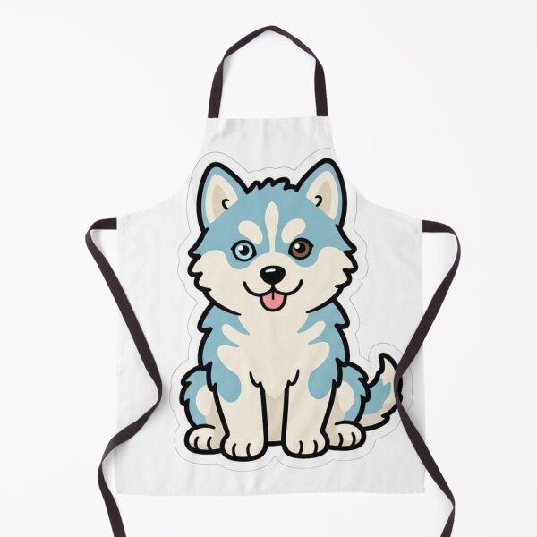Item preview, Husky Puppy Heterochromia Blue Brown Eyes Snow Dog Sticker designed and sold by NeonNerd Studio.