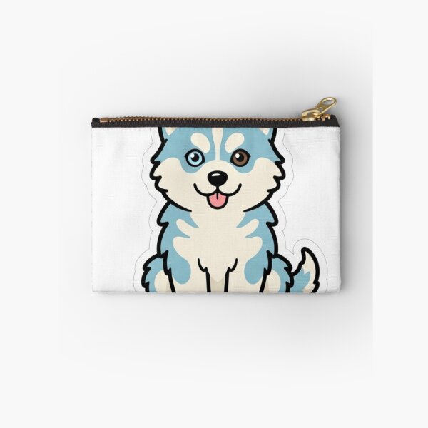 Item preview, Husky Puppy Heterochromia Blue Brown Eyes Snow Dog Sticker designed and sold by NeonNerd Studio.