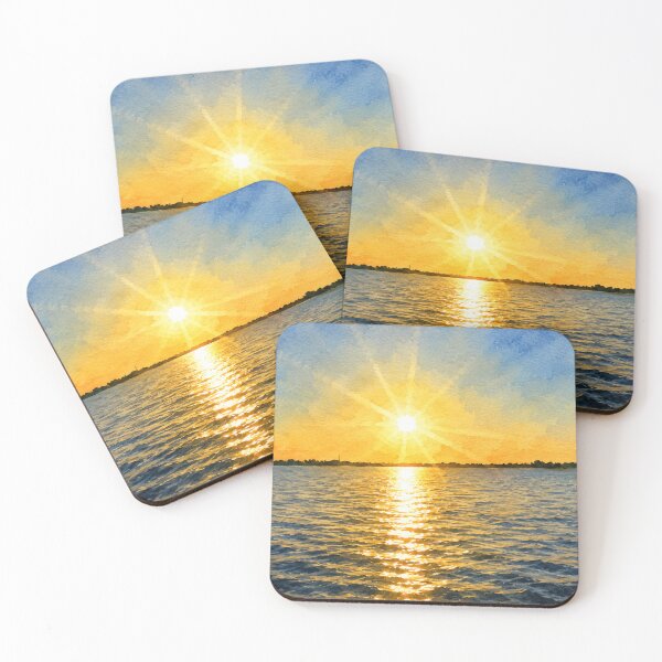 Item preview, Sunset on the river designed and sold by Carol-arts-.
