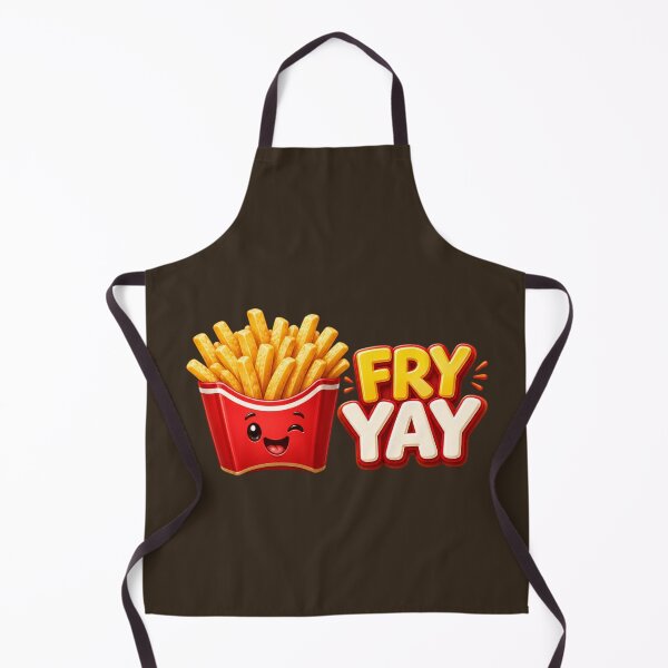Item preview, Fry Yay – Cute Funny French Fries Food Pun designed and sold by HO•Designs.