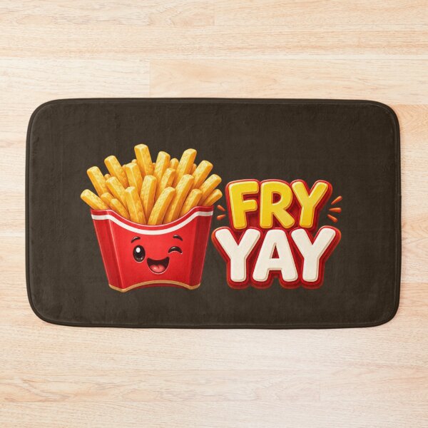 Item preview, Fry Yay – Cute Funny French Fries Food Pun designed and sold by HO•Designs.