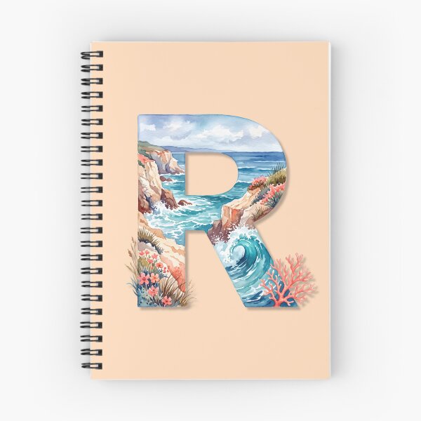 Item preview, Coastal Initial R River Monogram Nature Water Personalized Design designed and sold by Sea Gem.