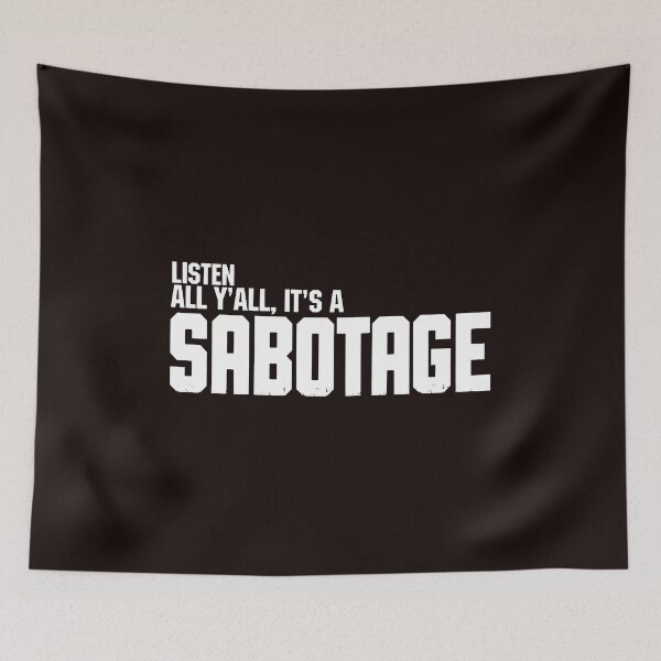 Item preview, Listen All Y'all It's A Sabotage Police Car designed and sold by FlipStrawSpot.