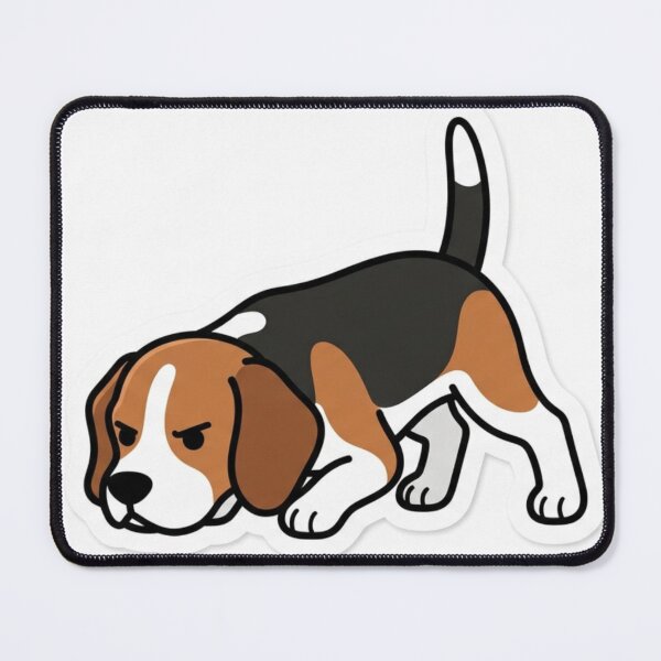 Item preview, Beagle Sniffing Nose Down Tracker Dog Scent Hound Sticker designed and sold by NeonNerd Studio.