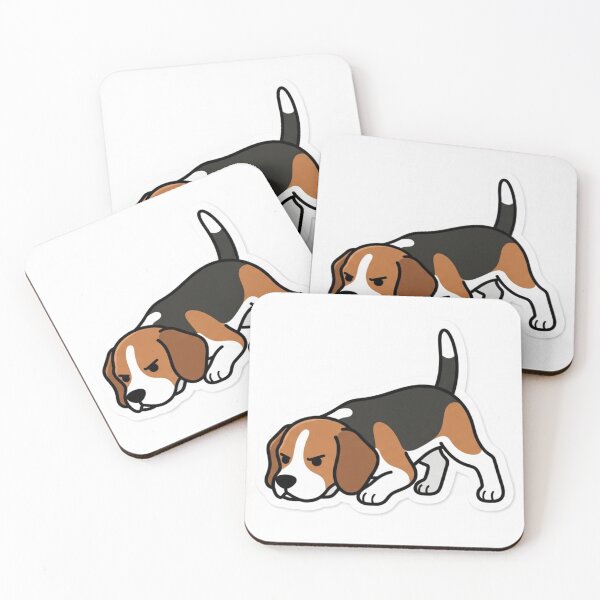 Item preview, Beagle Sniffing Nose Down Tracker Dog Scent Hound Sticker designed and sold by NeonNerd Studio.