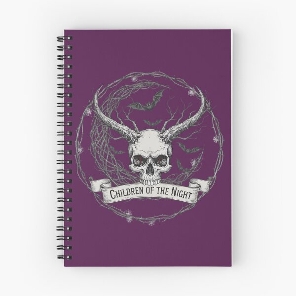 Item preview, Horned Skull Bat Crescent Moon Emblem designed and sold by Exquisite Design Studio „Paculówka”.