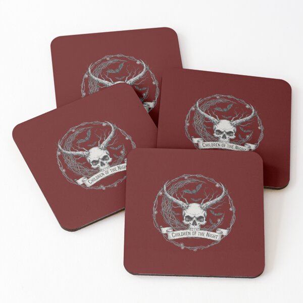 Item preview, Horned Skull Bat Crescent Moon Emblem designed and sold by Exquisite Design Studio „Paculówka”.