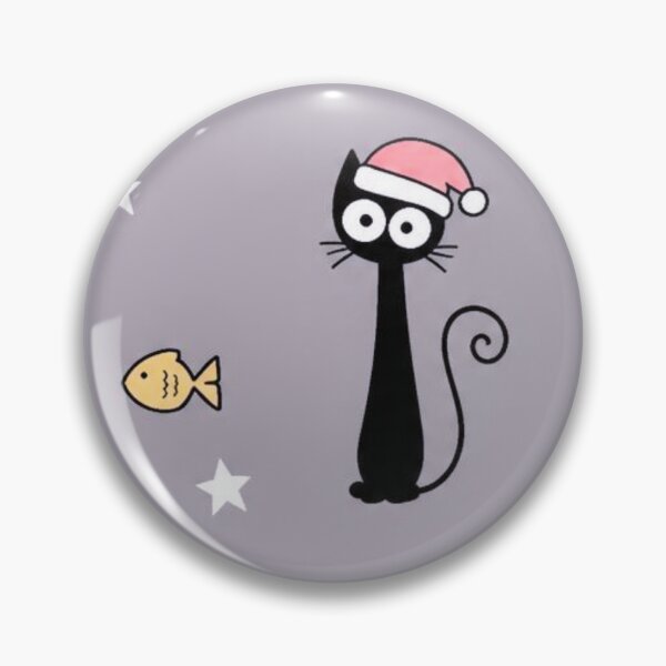 Item preview, Funny Christmas cats with hats and fish patterns designed and sold by angel-cat-22.