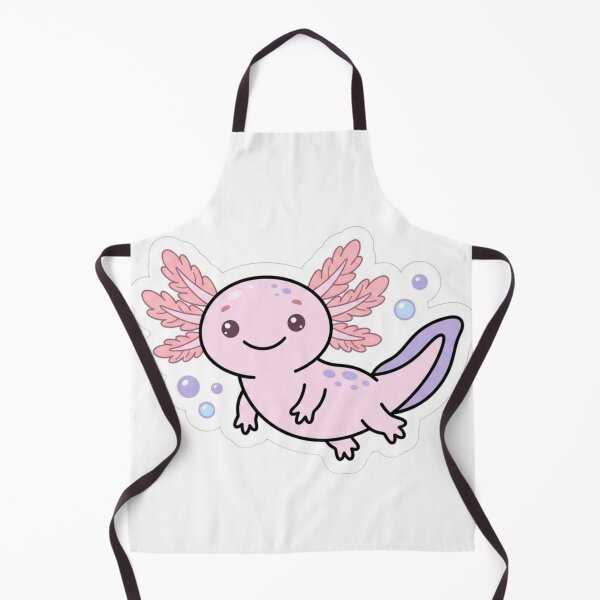 Item preview, Smiling Axolotl Pink Gills Aquatic Cute Pet Sticker designed and sold by NeonNerd Studio.
