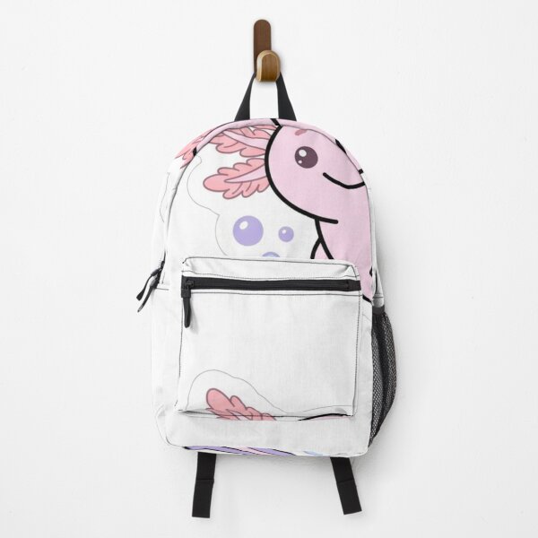 Item preview, Smiling Axolotl Pink Gills Aquatic Cute Pet Sticker designed and sold by NeonNerd Studio.