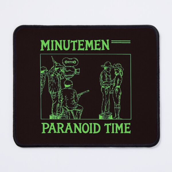 Item preview, Minutemen Paranoid Time Green Line Art designed and sold by ShophiaCrafts.