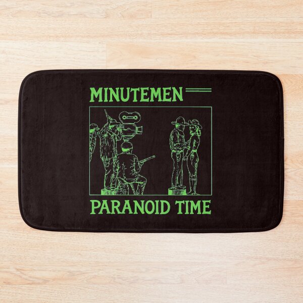 Item preview, Minutemen Paranoid Time Green Line Art designed and sold by ShophiaCrafts.