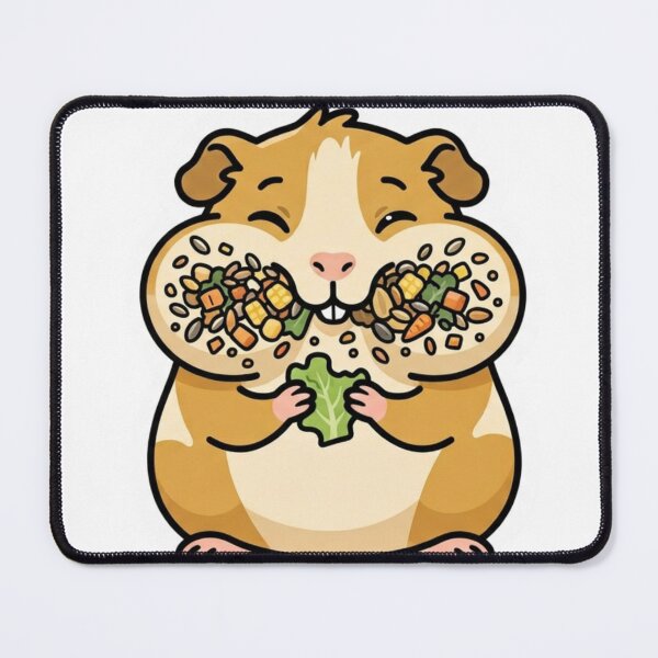 Item preview, Guinea Pig Stuffed Cheeks Food Happy Chonky Pet Sticker designed and sold by NeonNerd Studio.