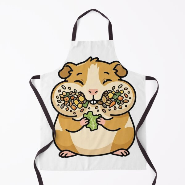 Item preview, Guinea Pig Stuffed Cheeks Food Happy Chonky Pet Sticker designed and sold by NeonNerd Studio.