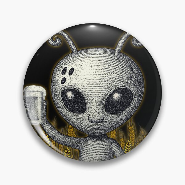 Item preview, Alien Drinking Beer Barley Field designed and sold by pulse_retail.