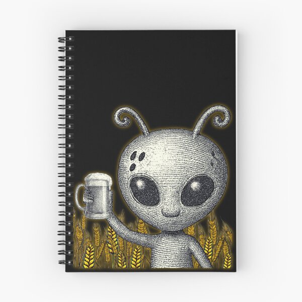 Item preview, Alien Drinking Beer Barley Field designed and sold by pulse_retail.