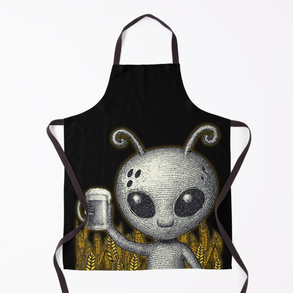 Item preview, Alien Drinking Beer Barley Field designed and sold by pulse_retail.