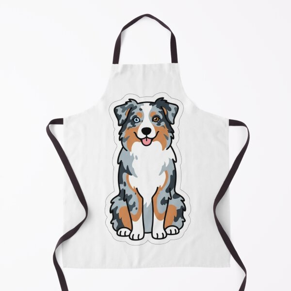 Item preview, Australian Shepherd Merle Coat Alert Smart Dog Sticker designed and sold by NeonNerd Studio.