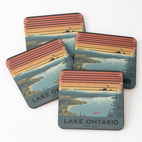 Item preview, Lake Ontario EST 1656 Retro Stripe for Men Women designed and sold by ELK20.