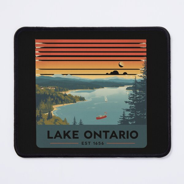 Item preview, Lake Ontario EST 1656 Retro Stripe for Men Women designed and sold by ELK20.