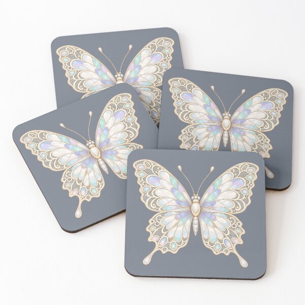 Item preview, Laced mother-of-pearl butterfly designed and sold by etherElric.