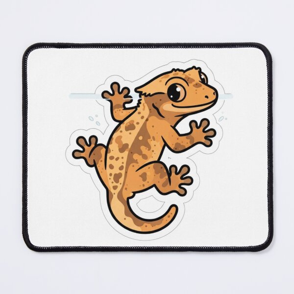 Item preview, Crested Gecko Sticky Feet Glass Climbing Reptile Pet Sticker designed and sold by NeonNerd Studio.