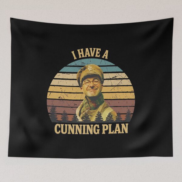 Item preview, I Have A Cunning Plan Retro Sunset Character designed and sold by SilentCosmos.