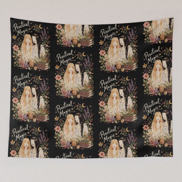 Item preview, Practical Retro Magic Witch Sisters - Magical Floral Mysticism designed and sold by Mind-Drift.