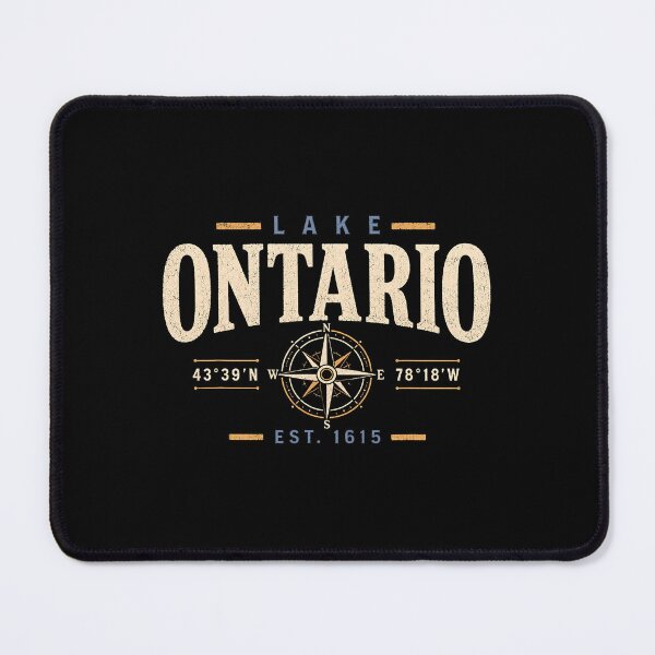 Item preview, Lake Ontario Est. 1615 Vintage Great Lakes Compass designed and sold by ostenlee.