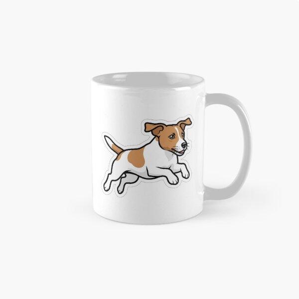 Item preview, Jack Russell Terrier Mid-Leap Flying Ears Active Dog Sticker designed and sold by NeonNerd Studio.